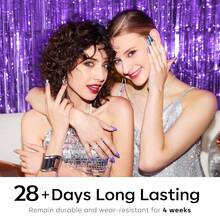 Cat Eye Gel Nail Polish Set, 6 Colors 9D Glassy Cat Eye Glitter Gel Polish Black Red Purple Blue Silver Brown Nail Polish All Seasons With Magnet Soak Off Led DIY Salon Gift-842643 - AA2GalaxyCatEye - 查看 6