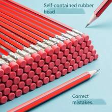 15支装 HB 铅笔 学生书写铅笔、素描铅笔、绘画练习笔 非常适合学生 - 紅色15裝 - 查看 4