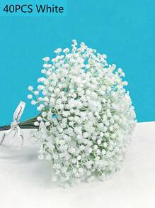 Flores artificiales 40piezas/20piezas/12piezas/6piezas Flor de Bebé Respiración Artificial Gypsophila Falsa Para Bodas Fiestas Decoración del Hogar Ramos Florales Accesorios DIY, Día de los Enamorados, Regalo