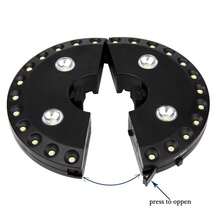 1 pieza Luz de paraguas, Luz de paraguas para patio exterior, Bombillas LED de alta luminosidad, 3 modos de iluminación, Fácil instalación, Abrazadera ajustable y bucle colgante, Adecuado para: Jardín, Fiesta en el patio, Paraguas de patio, Paraguas de tienda, Paraguas de playa