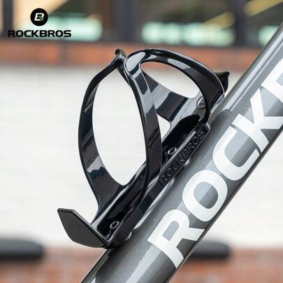 ROCKBROS 1pc Bicycle PC Plastic Water Bottle Cage - High-Resilience PC, Stable, Durable & Lightweight For Riding Nine Colours To Choose From