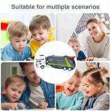 Inertial Big City Cleaning Truck Toy Car, Manual Push, ABS Plastic, Realistic Garbage Truck Toy Model, Sweeper, Water Truck, Suitable For 3-6 Years Old Children Birthday Party Gift