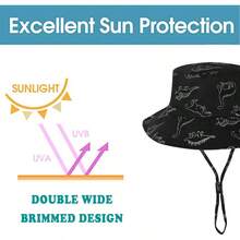 Baby Sun Hat UPF 50+ Sun Protective Toddler Bucket Hat Summer Beach Hats Wide Brim Outdoor Play Hat For Boys Girls