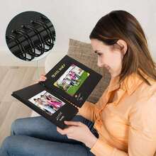 60页（30张）剪贴簿相册，60页DIY剪贴簿相册，采用厚牛皮纸制成，适用于剪贴簿、纪念册等 - 非常适合您的剪贴簿艺术和手工项目、照片打印、工艺纸剪贴簿，可用于婚礼宾客签名册、周年纪念回忆录、家庭DIY剪贴簿等等。 - 彩色 - 查看 4