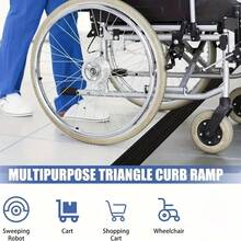 1 件 0.9 米/35.34 英寸门口坡道车库门槛坡道宽敞空间缓坡高强度使用坚固材料家居无障碍