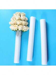 6pcs Premium White Floral Foam Stick - DIY Wedding Flower Arrangement Base, Solid Cylindrical Sponge, Flower Arrangements Polystyrene Foam Flowers Tubing Foam Rods, Perfect For Wedding Decor, Wedding Arches, Event Party Decorations, Home Decor And Rome Decor - Foam Stick - View 2