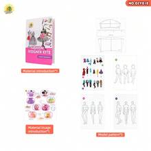 6-12岁女孩缝纫手工套装，DIY娃娃衣服制作，兴趣爱好培养，生日、圣诞节、万圣节的完美礼物 - 缝纫玩具、旅行玩具、课堂减压玩具、迷你玩具、洗澡玩具、文具、减压球 - 彩色 - 查看 7