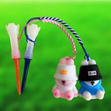 1pc Golf Ball Tee Holder Clip, Soft Rubber Head Golf Tee, Anti-Lost