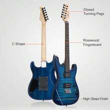 Glarry GST Electric Guitar Kit Right Handed School Band With 20W AMP Bag - default - View 2