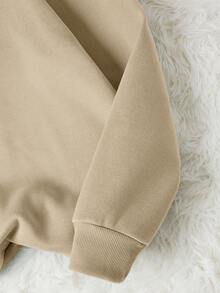 Add Your Own Design To Create Your Personalized Sweatshirt, Customize Your Name, Customize Slogans, Fashionable Text, Long-Sleeved Round-Neck Sweatshirt, Women's Sweatshirt, Suitable For Daily Wear, As A Gift For Her