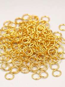 200pcs Gold Open Jump Rings DIY Jewelry Connectors