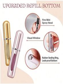 10pcs/Set 5ml Refillable Perfume Atomizer, Organizer Pouches Mini Portable Spray Bottles, Cologne Mist Sprayer, Leak-Proof Mini Perfume Bottle. Suitable For Night Out, Travel, Party And Dates. Packaging Bags Perfume Refillable Bottle - Nhiều màu - Xem 7