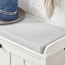 SoBuy Hallway Shoe Bench Shoe Rack Shoe Cabinet With Flip-Drawer And Seat Cushion Vintage White W80 X D30 X H50cm FSR161-W - 白色 - 查看 8