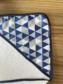 Hooded Polyester Baby Bath Towel Without Lining - Marine Diamond - View 2
