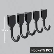 Complete Perforated Board Wall Panels, Plastic Accessories For Pegboard Display And Storage Racks, DIY Entry Wall, Hooks, Baskets, Divider Hooks, Storage Display Wall, Multi-Functional Display Rack, ABS Plastic Entry Display Rack, Gray Honeycomb Grid, With Hidden Screw Holes, Suitable For Key Display/Vertical Expansion/Computer Room Display/Home Office/Kitchen/Studio/Store And Various Occasions - Multicolor - View 28