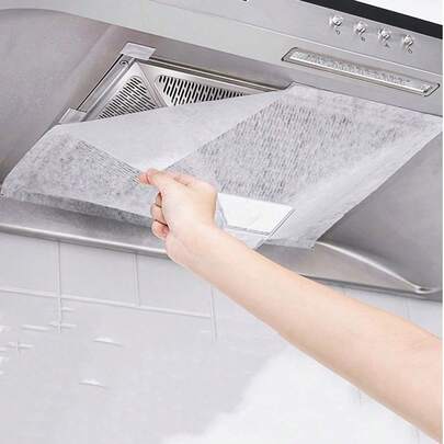 12片/24片/36片抽油烟机过滤布吸油纸，居家，日常，城市，厨房，清洁，防护