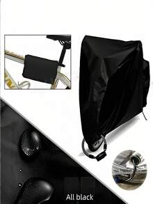 1pc Oxford Cloth Waterproof Dustproof Rainproof Cover, Outdoor Bicycle Cover Suitable For 2 Bicycles, Waterproof, Anti-UV, Dustproof, Windproof, With Lock Hole, Fit For Mountain Bike, Road Bike And Electric Bicycle - Multicolor - View 3