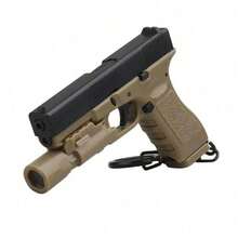 G17 1: 4 Models Tactical Pistol Shape Keychain Mini Portable Decorations Gun Keyring Gift