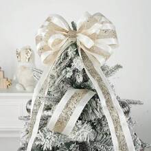 Polyester Metallic Tinsel Ribbon For Christmas Tree DIY Bow Party Gift Box Decoration