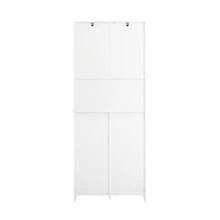 SoBuy Bathroom Tall Cabinet Cupboard Bathroom Storage Cabinet With 2 Laundry Baskets White W70 X D37 X H170cm BZR150-W Home Bathroom Decor Bathroom Organizer Summer Bathroom Accessories - trắng - Xem 6