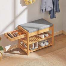 SoBuy Shoe Rack FSR49-N - Brown - View 9