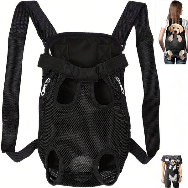 Pet Carrier Backpack, Adjustable Pet Front Cat Dog Carrier Backpack Travel Bag, Legs Out, Easy-Fit For Traveling Hiking Camping For Small Medium Dogs Cats Puppies Portable Pet Carrier Backpack, Adjustable Pet Front Cat And Dog Carrier Backpack For Hiking And Riding Pet Adjustable Dog Carrier Backpacks, Hiking Travel Backpack, Puppy Backpack, Dog Front Carrier Cat Carrier Cat Backpack Bike Trailer