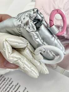 蝴蝶结造型柔软保护收纳袋，适用于耳机盒、蓝牙耳机、防摔袋、心形钱包、房间装饰、包袋、化妆包、收纳整理袋、化妆包、洗漱包、桌面收纳袋、化妆小袋、化妆包、圣诞礼物、收纳袋、旅行收纳袋、手拿包/小手提包、化妆品收纳袋、收纳袋、刷具收纳袋、迷你收纳袋、大容量收纳袋、女士礼物、圣诞礼物、女士礼物创意