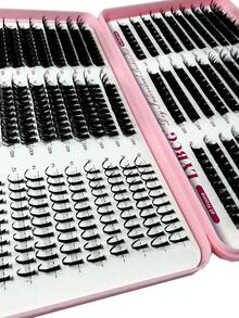 LYBCG Large Capacity Eyelash Book Russian Lash Extensions Kit Spikes Lash Individuals 3D Volume Eyelash Clusters D-Curly Lash Clusters Kit 10-18MM DIY Eyelash Extensions,6 Styles Lash Clusters Spike Lashes Individual Lash Clusters,Multi-Type Natural Look,Spikes /40D/60D/80D/100D Reusable Individual Segmented False Eyelashes Wispy&Ultra Soft DIY Eyelash Extension At Home For Halloween Party Daily Comfortable To Wear - D - 查看 5