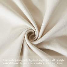 1pc/2pcs Plain Cushion Cover Without Filler,Velvet Pillowcase For Sofa, Home Decoration - Beige - View 8