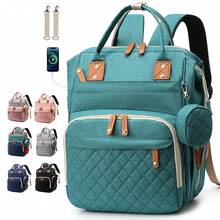 Diaper Bag Backpack Baby Bag, Baby Girl Boy Diaper Bag For Dad Mom, 16 Pockets, Pacifier Case, Large Diaper Bags Unisex For Travel - Multicolor - View 11