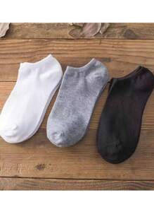 10/20 زوج من جوارب القوارب للرجال/النساء، أحادية اللون، مضادة للروائح الكريهة، جوارب الكاحل الصيفية، جوارب منخفضة الخصر مريحة وقابلة للتنفس، جوارب الخريف