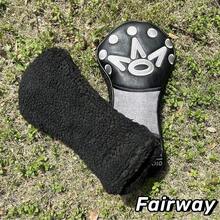 1 件皇冠高尔夫球杆套 杆头套 保护套 一号木球道木混合杆套 推杆套 全新限量版 - 黑色 - 查看 6