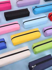 多功能、时尚、简约大容量铅笔盒，适合男孩和女孩，耐用铅笔盒，学生方形铅笔盒，文具盒，便携式文具收纳，耐用材质 - 彩色 - 查看 5