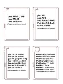 纯粉色亚克力透明水晶背壳，防震设计，适用于 iPad 第七代、第八代（10.2 英寸）和第十代。内置笔槽，支持睡眠唤醒功能/多种折叠支架方式。是节日和新年的馈赠佳品。 - 淺粉色 - 查看 8