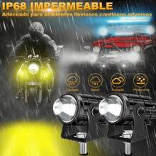 4 Pcs LED Motocicleta Luz Auxiliar Externa Super Brillante Potente Modificado Motocicleta Foco