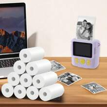 Rolls Instant Camera Print Refill Paper- Photo Printer Paper Rolls, Christmas Birthday Gifts Instant Print Camera Refill Paper For Girls Boys -Back To School