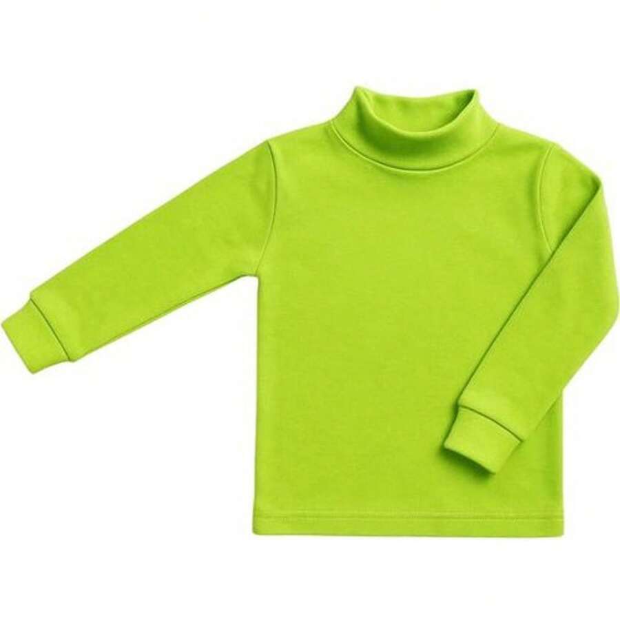 KIWI Maglietta unisex a maniche corte con colletto semi, gamma Punt Nou, abbigliamento per ragazzi e ragazze dai 2 ai 16 anni, maglietta a maniche lunghe in cotone e poliestere - Peter Pan verde - Visualizzare 1