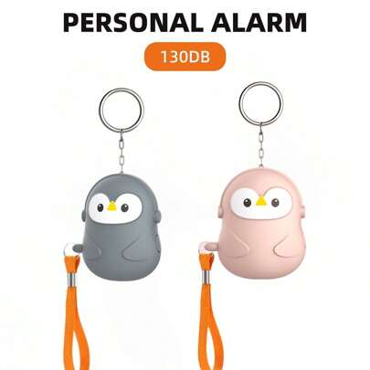 130dB High-Pitched Penguin Shaped Personal Safety Alarm, Compact & Cute Design, Suitable For Women, Elderly Living Alone, Jogging, Hiking, And Other Safety Emergencies