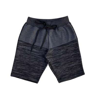Bermuda Bicolor Shorts Infantil Masculina Moletom Moletinho Menino criança 02 a 12 anos