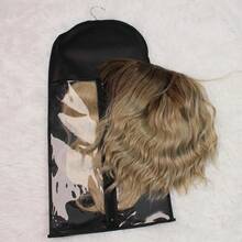 6 Stücke/3 Stücke/1 Stück extra lange Perücken Ständer Aufbewahrungstaschen mit Aufhängehaken - Klares Frontfenster, robuste Kunststoff Perücken Reisekoffern mit Reißverschluss für lange Perücken, Pferdeschwänze, Hochsteckfrisuren, Haarverlängerungen - Salon & Zuhause Organizer, Perücken Zubehör, transparentes Fensterdesign, faltbares Design