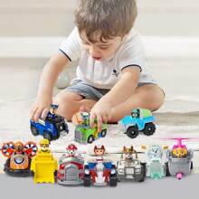 Spin Master Official Everest's Snow Plow Vehicle With Collectible Figure, Ryder's Rescue ATV Vehicle, Rex Rescue Vehicle, Rocky Recycle Truck, Tracker Jungle Cruiser, Chase Patrol Cruiser Rubble Skye Collectible Toy Zuma Hovercraft Vehicle For Kids Aged 3 And Up, 97237, 1pc