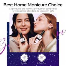 Cat Eye Gel Nail Polish Set, 6 Colors 9D Glassy Cat Eye Glitter Gel Polish Black Red Purple Blue Silver Brown Nail Polish All Seasons With Magnet Soak Off Led DIY Salon Gift-842643 - A1-午夜色調 - 查看 7