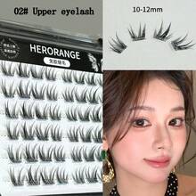 Lông mi giả HERORANGE Butterfly Dream Series liền mạch, keo dán vô hình siêu dính, mi dưới rõ nét, mi trên tự nhiên và trong suốt, mềm mại và nhẹ, không cần keo dán, uốn cong chữ C, phân đoạn, dày và bồng bềnh, nối mi thật, thoải mái khi đeo hàng ngày, khuyên dùng cho người mới bắt đầu, chiều dài 11-16mm Cụm mi, cụm mi, lông mi riêng lẻ, lông mi, lông mi giả - màu đen - Xem 12