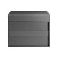 SoBuy FSR95-SCH, Skoställ i korridoren Skobänk Skoskåp med fällbart vadderat säte & flip-låda, svart - Grå - Visa 3