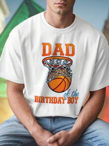 DAD of the BIRTHDAY BOY Maglietta Uomo Divertente Regalo Compleanno Papà Idea Originale Casual Moda Festa Offerta Speciale Tshirt Regalo Unico Papà Casual
