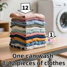 50 Piezas Cápsulas de detergente para ropa perfumadas 5-en-1 - Fragancia duradera, cápsulas de gel de detergente con estilo de perfume con ingredientes de limpieza concentrados de alta eficiencia. Quitamanchas multiusos, limpieza suave pero eficaz, esencial para el hogar.