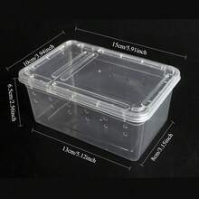 Multipurpose Reptile Breeding Box - Portable Escape-Proof Terrarium, Suitable For Snakes/Lizards/Scorpions/Spiders/Frogs - Multicolor - View 3