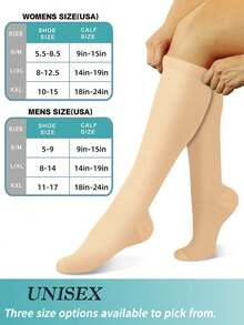 1/6 Pairs Compression Socks For Women & Men Circulation 15-20 MmHg Is Best Support For Athletic Running Cycling, Fall Socks - Multicolor - View 3