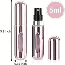 1/4/5pcs Portable Perfume Atomizer - Leakproof Aluminum Alloy 5ml Spray Bottles For Travel, Easy Refill Design Perfume Bottle