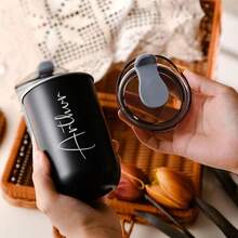 1pc Personalized Name Custom Cup Office Portable 304 Stainless Steel Coffee Cup For Girls Car Cup Simple Car Cup,Multi-Functional, ,Ornamental,Reusable,Exquisite,Stylish,High-Quality,Colorful,Modern,Custom,Personalized,Unique,Ideal Gifts For Him,Ideal Gifts For Her,Boyfriend,Dad,Girlfriend,Mom,Family,Friends,Tea Room,Home,Garden,Office,For Anniversaries,For Valentine's Day,For Mother's Day,For Birthdays,For Father's Day,For Graduation,For Weddings,For Housewarming,Drinkware,Office Decor - Multicolor - View 3